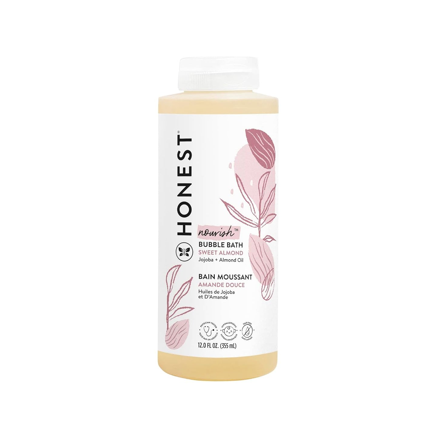The Honest Company Foaming Bubble Bath | Gentle for Baby | Naturally Derived, Tear-free, Hypoallergenic | Citrus Vanilla Refresh, 12 fl oz