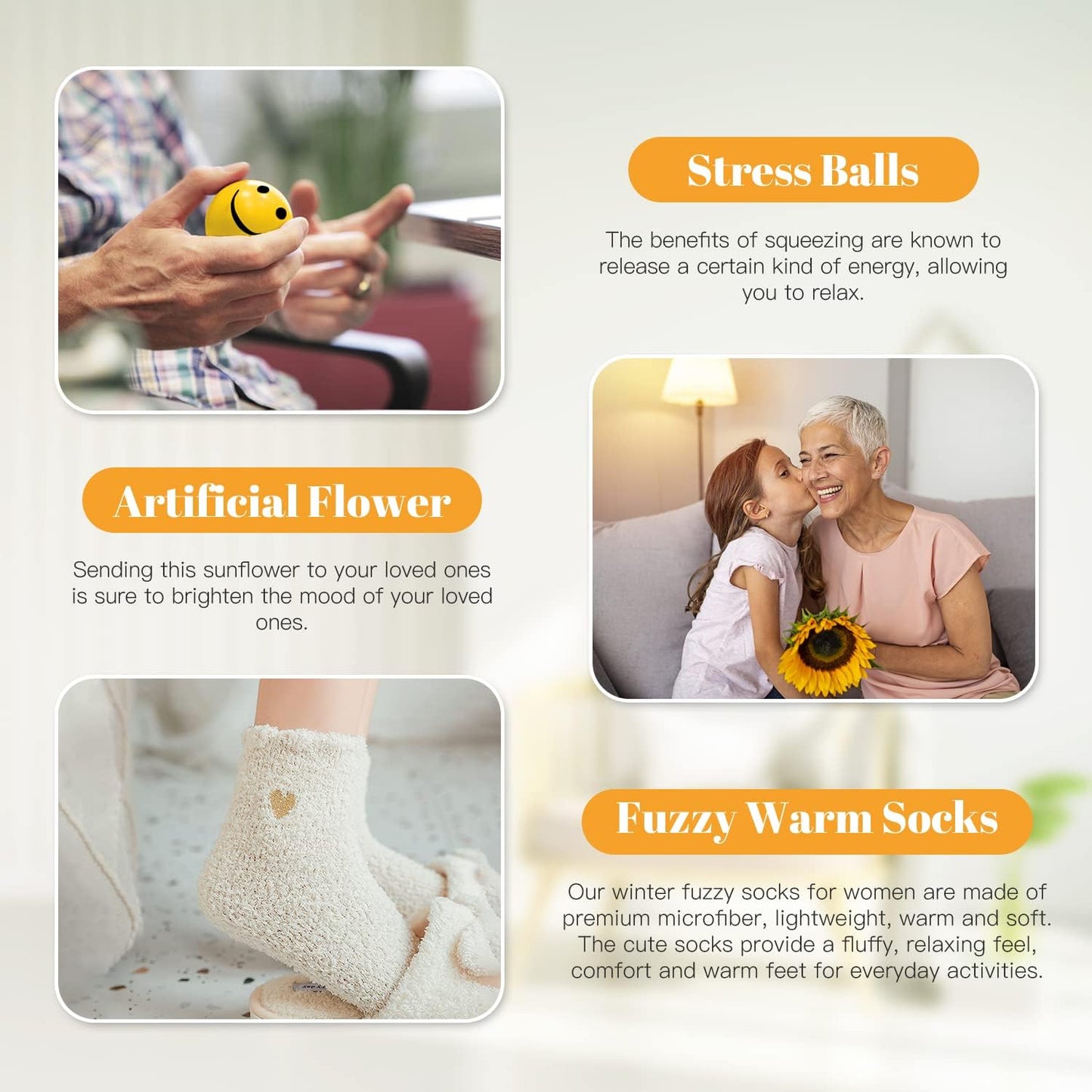 Birthday Gifts for Women, Sunflower Gifts Sending Sunshine Christmas Gifts, Get Well Soon Gifts Basket Care Package Unique Relaxation Gifts Box for Thinking of You Her Sister Best Friend