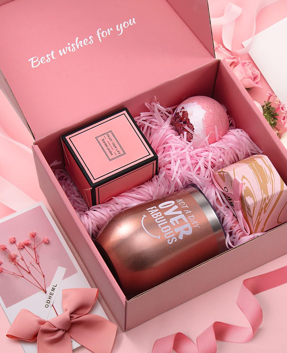 Personalized Birthday Gift Set for Women - From Daughter, Son, Girlfriend, Friend - For Mom, Sister, Bestie - Christmas, Anniversary, Valentine's Day, Mother's Day Gifts