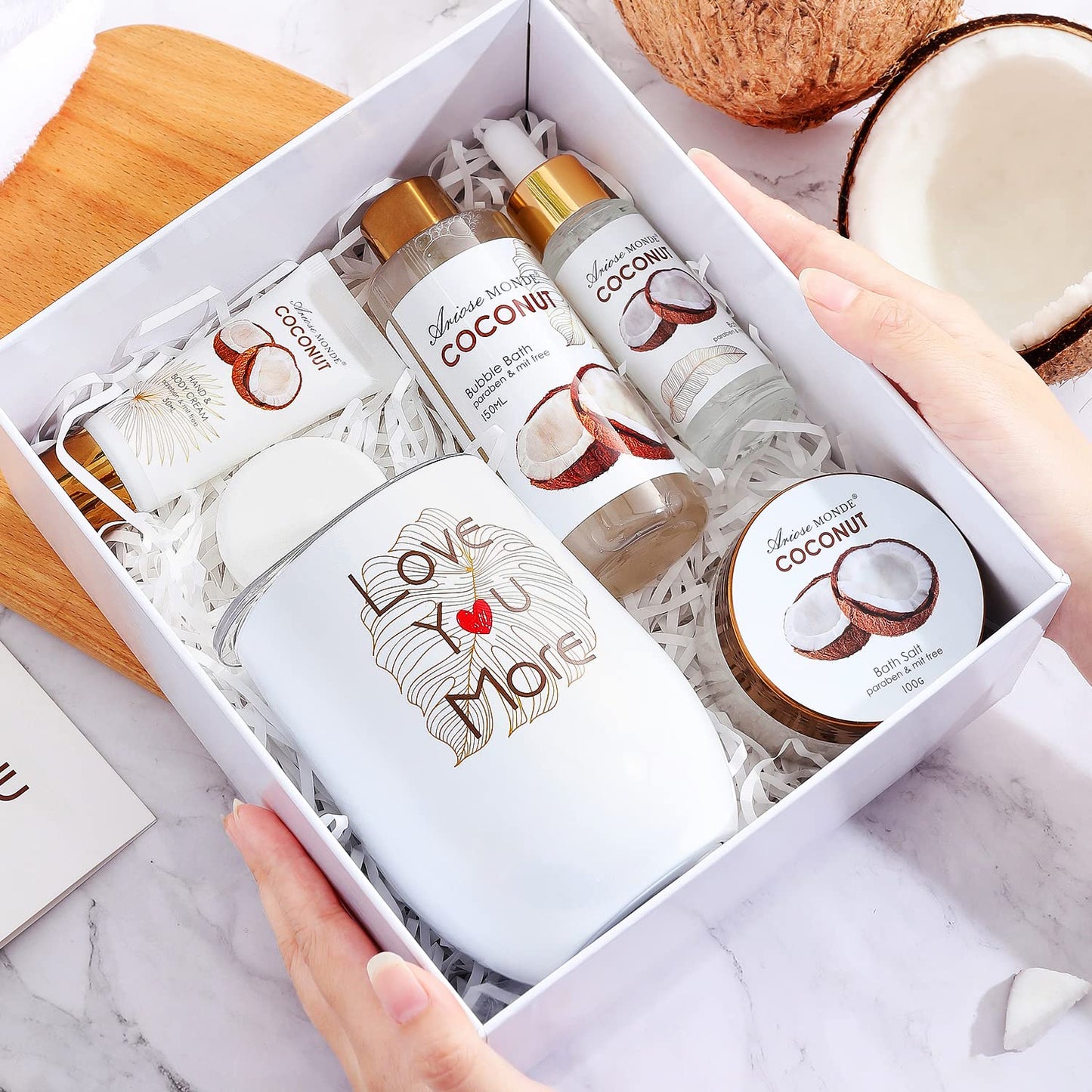 Home Spa Gift Basket, Bath Spa Kit for Women, with Body Lotion, Shower Gel, Bubble Bath, Body Scrub, Bath Salt, Bath Bomb, Bath Gift Set for Mother, Wife Her, with Magnolia and Jasmine Scent