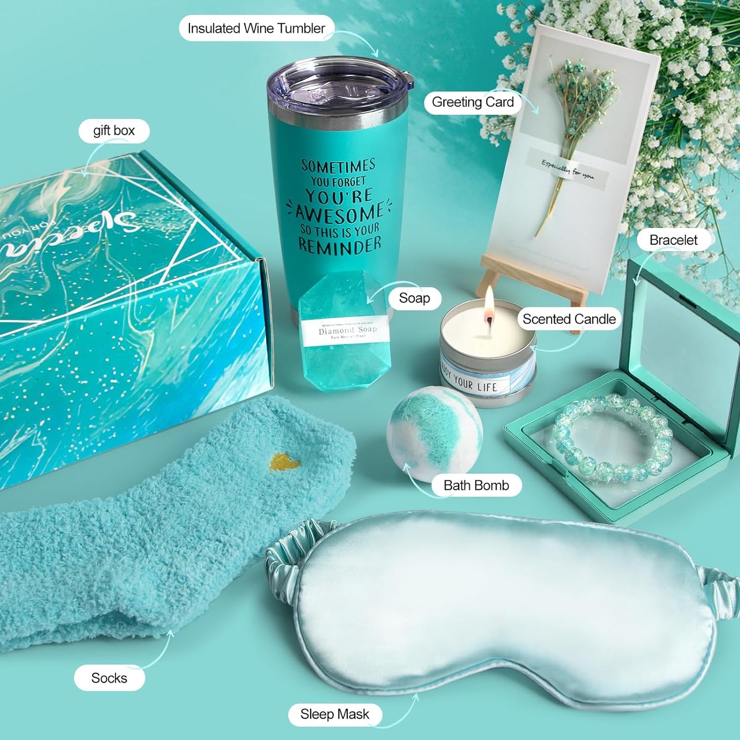 Birthday Gifts for Women,Christmas Gifts for Mom Teacher Sister Best Friend Nurse Coworker Boss,Valentines Day Gifts for Her Girlfriend Wife,Thank You Spa Gifts for Women Who Have Everything