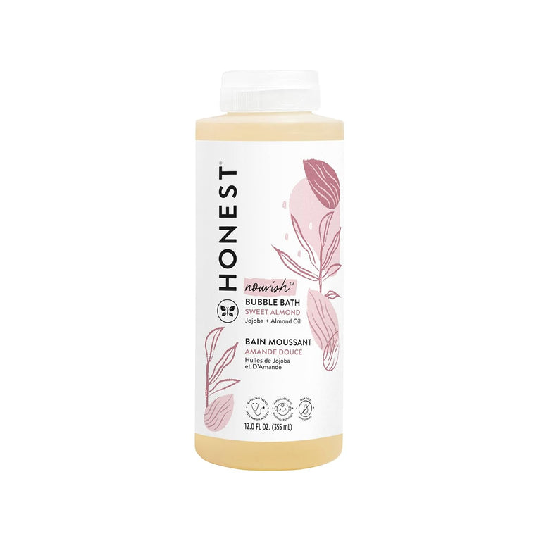 The Honest Company Foaming Bubble Bath | Gentle for Baby | Naturally Derived, Tear-free, Hypoallergenic | Citrus Vanilla Refresh, 12 fl oz