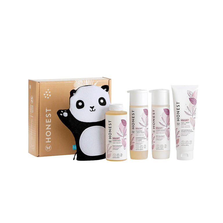 The Honest Company Foaming Bubble Bath | Gentle for Baby | Naturally Derived, Tear-free, Hypoallergenic | Citrus Vanilla Refresh, 12 fl oz