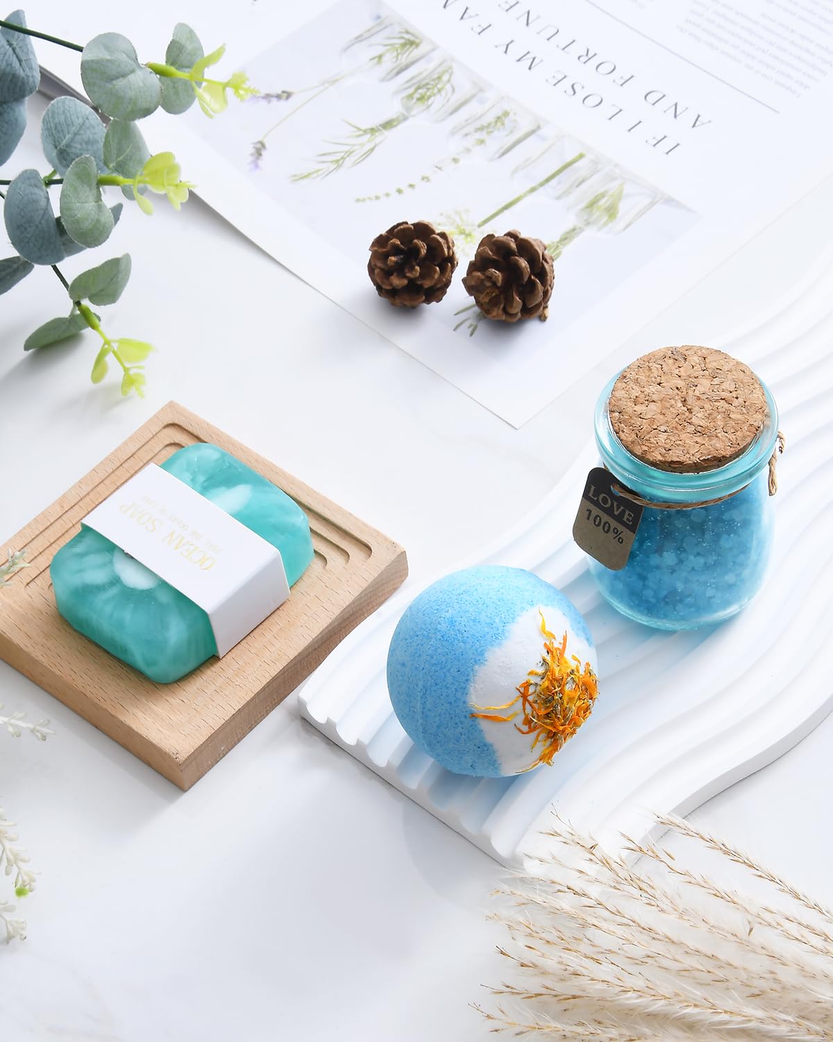 Gifts for Women, Relaxing Spa Gift Baskets Set for Her, Personalized Gifts for Women, Ideal Christmas Birthday Day Gifts for Women Mom Sister Wife Girlfriend Best Friend Coworker Who Have Everything