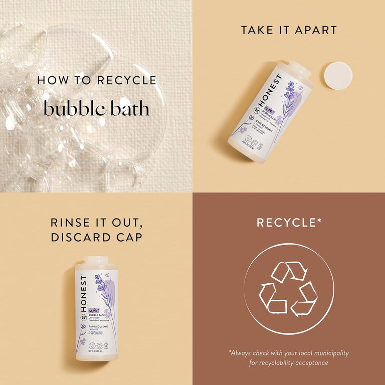 The Honest Company Foaming Bubble Bath | Gentle for Baby | Naturally Derived, Tear-free, Hypoallergenic | Citrus Vanilla Refresh, 12 fl oz