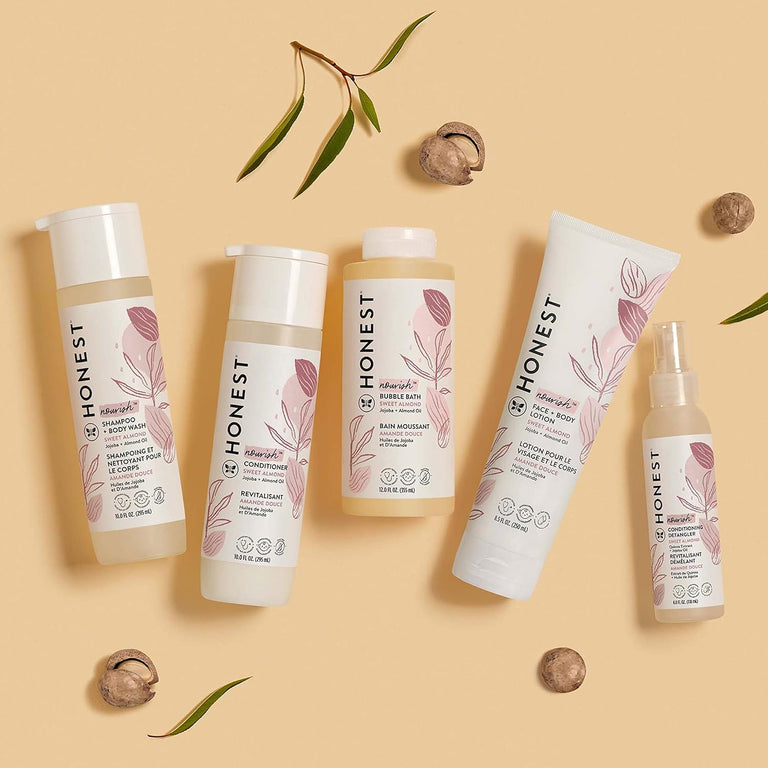 The Honest Company Foaming Bubble Bath | Gentle for Baby | Naturally Derived, Tear-free, Hypoallergenic | Citrus Vanilla Refresh, 12 fl oz