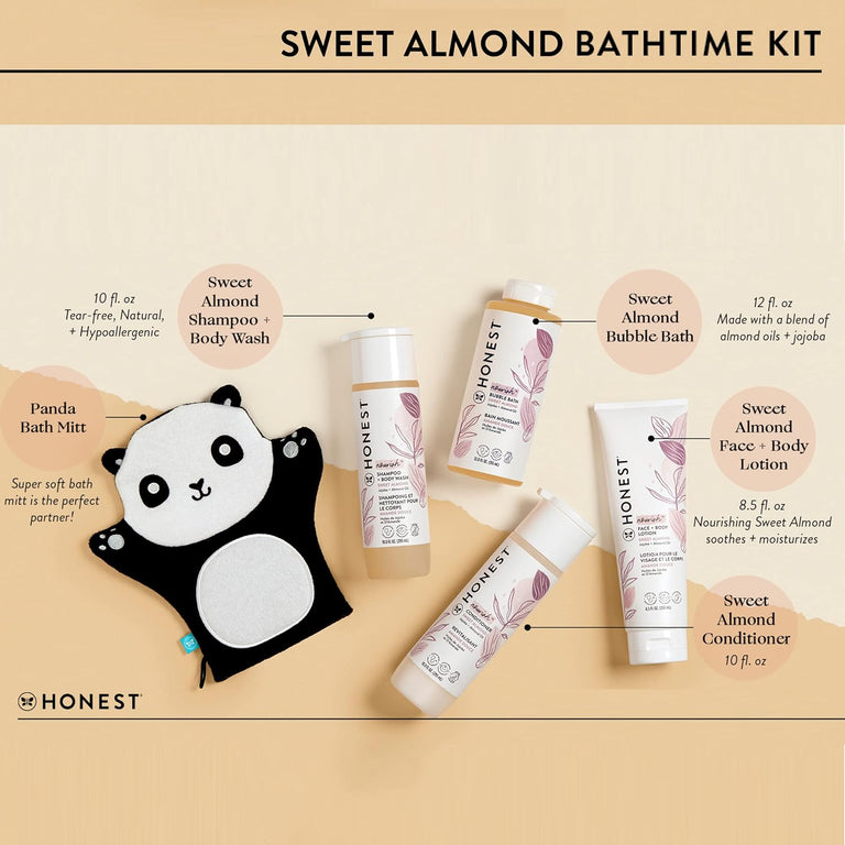 The Honest Company Foaming Bubble Bath | Gentle for Baby | Naturally Derived, Tear-free, Hypoallergenic | Citrus Vanilla Refresh, 12 fl oz