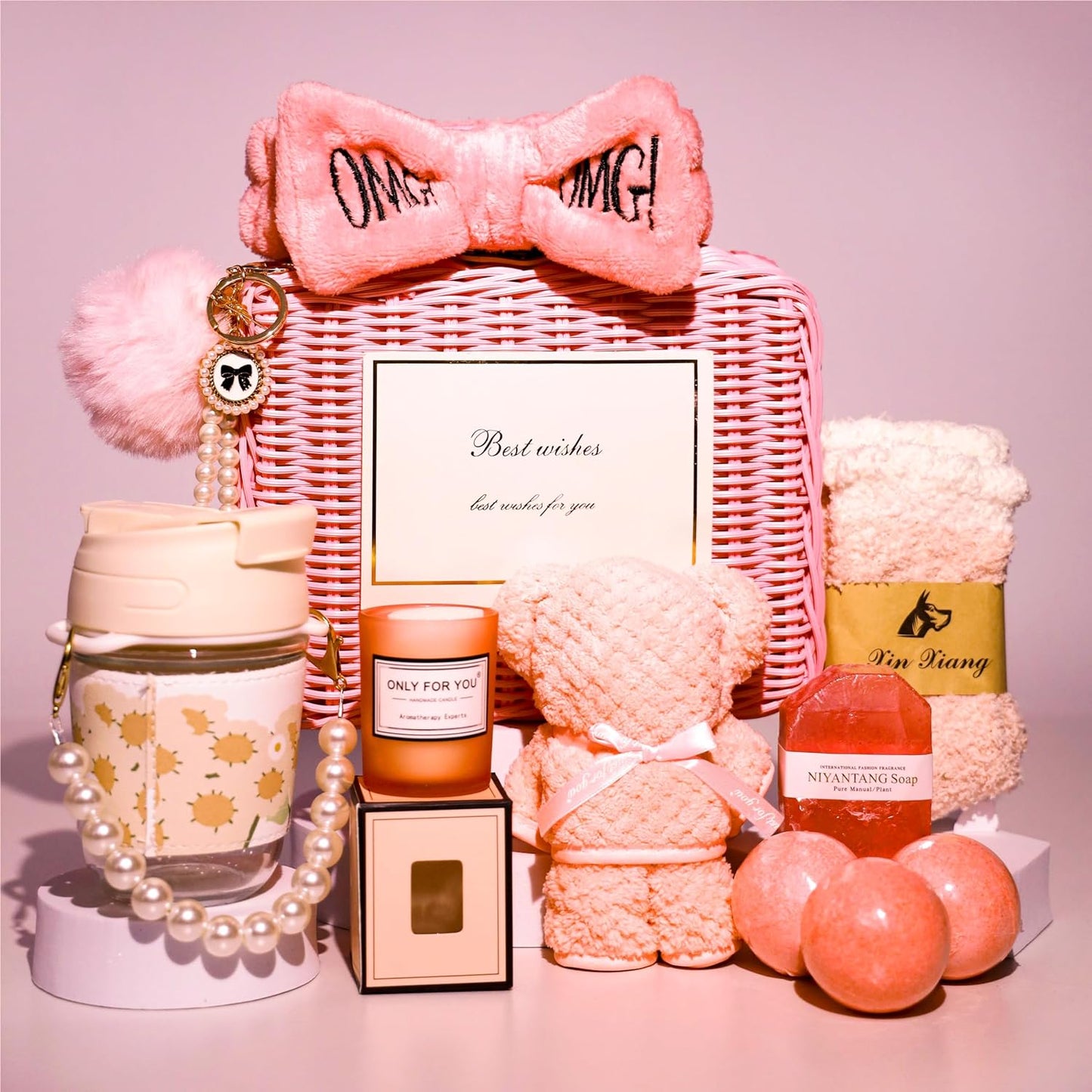 Birthday Gifts for Women,Christmas Gifts Basket for Women Girlfriend Sister Mom Unique Ideas Spa Package Get Well Soon Gifts Friendship Presents for Best Female Friend Wife Christmas Thank You Gifts